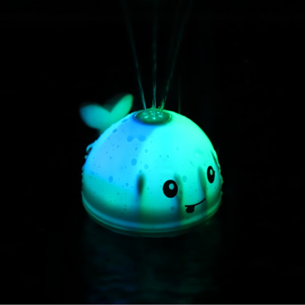 Baby Whale Bath Toys With Upgraded Light-Up-Gray