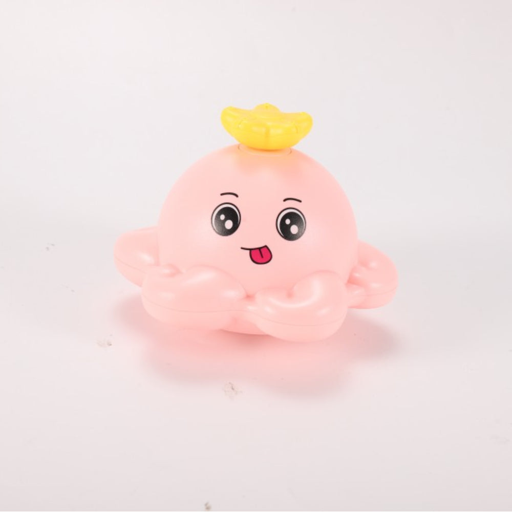 Oktopus-Badespielzeug, wiederaufladbar, für Kinder, mit 4 Modi, Rosa