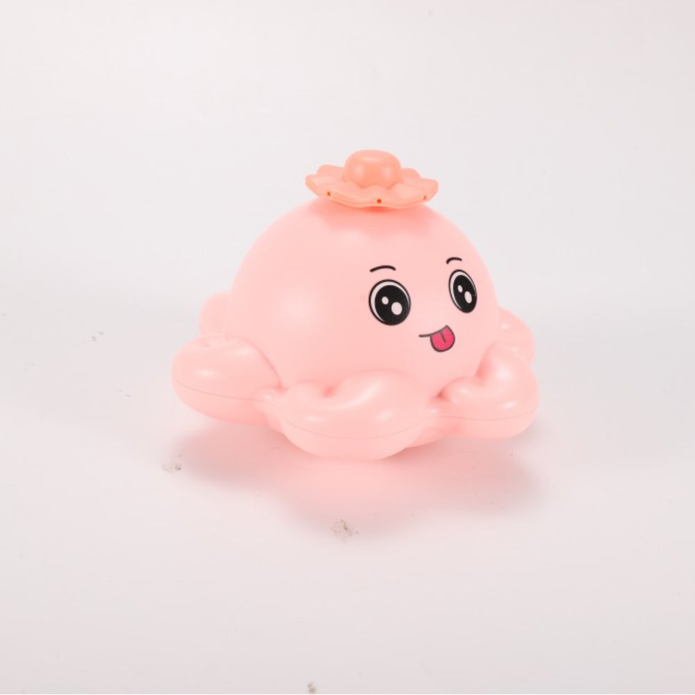 Oktopus-Badespielzeug, wiederaufladbar, für Kinder, mit 4 Modi, Rosa