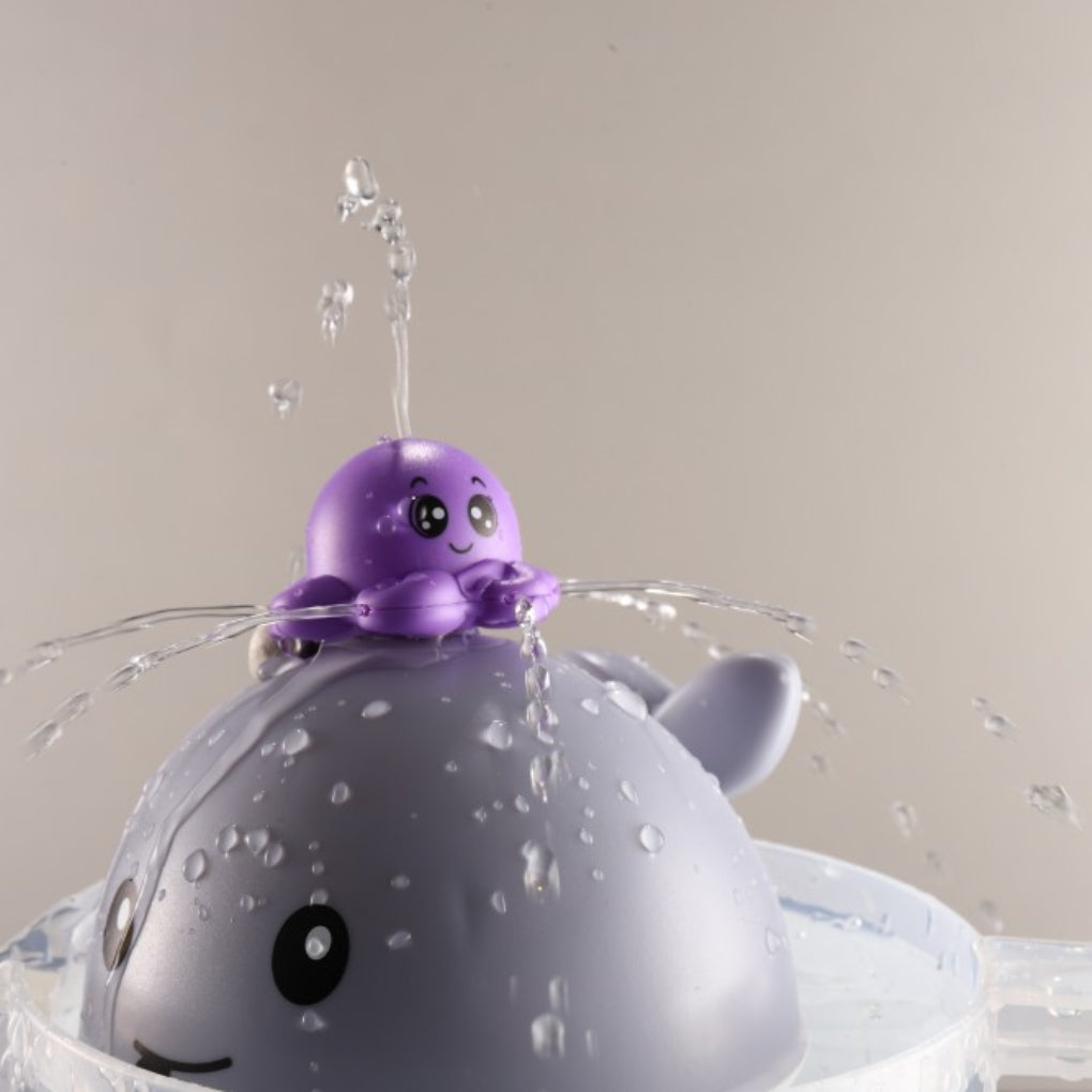 Whale Bath Toys Rechargeable With 4 Modes-Grey