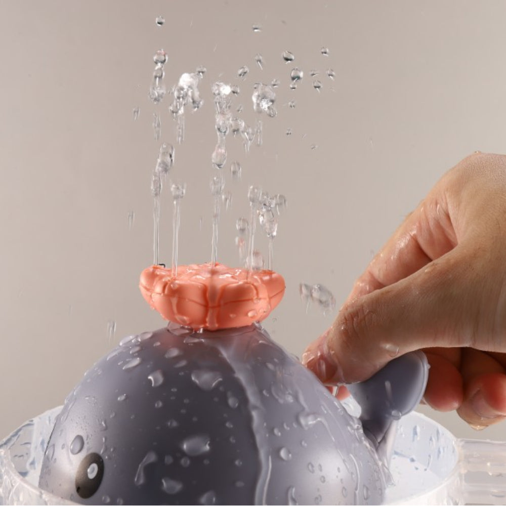 Whale Bath Toys Rechargeable With 4 Modes-Grey