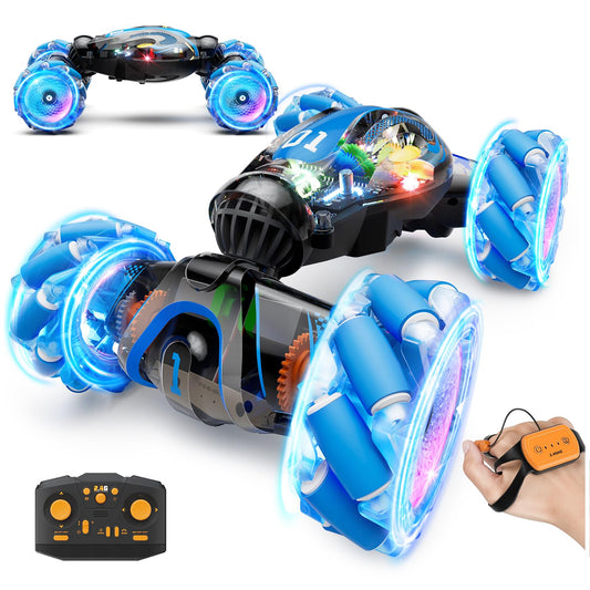 Gesture Sensing RC Car 4WD Remote Control - Blue