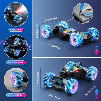 Gesture Sensing RC Car 4WD Remote Control - Blue